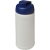 Baseline 500 ml gerecyclede drinkfles met klapdeksel Naturel/Blauw