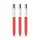 BIC® 4 Colours® balpen wit/rood