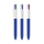 BIC® 4 Colours® balpen Wit/Marineblauw/Witte ring