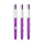 BIC® 4 Colours Shine balpen Wit/metallic paars