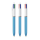 BIC® 4 Colours Shine balpen Wit/metallic blauw