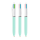 BIC® 4 Colours Fashion balpen + Lanyard wit/lichtblauw