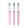BIC® 4 Colours Fashion balpen + Lanyard Wit/pastel paars