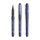 BIC® Grip Roller Marineblauw - Chrome - blauwe inkt