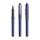 BIC® Grip Roller Marineblauw - Chrome - blauwe inkt