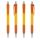 Striped Grip pen oranje