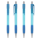 Striped Grip pen Lichtblauw - blauwe inkt