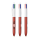 BIC® 4 Colours Glacé with Lanyard Red Glacé - Wit