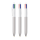 BIC® 4 Colours Glacé with Lanyard Silver Glacé - Wit