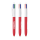 BIC® 4 Colours Soft with Lanyard Wit - rood zacht