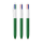 BIC® 4 Colours Wood Style with Lanyard Wit - groen hout