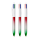 BIC® 4 Colours® Flags Collection + lanyard Rood - zilver - groen