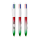 BIC® 4 Colours® Flags Collection + lanyard Rood - zilver - groen