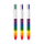 BIC® 4 Colours® Rainbow Decor + Lanyard Wit/Regenboog
