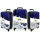 Handbagage koffer met logo zwart