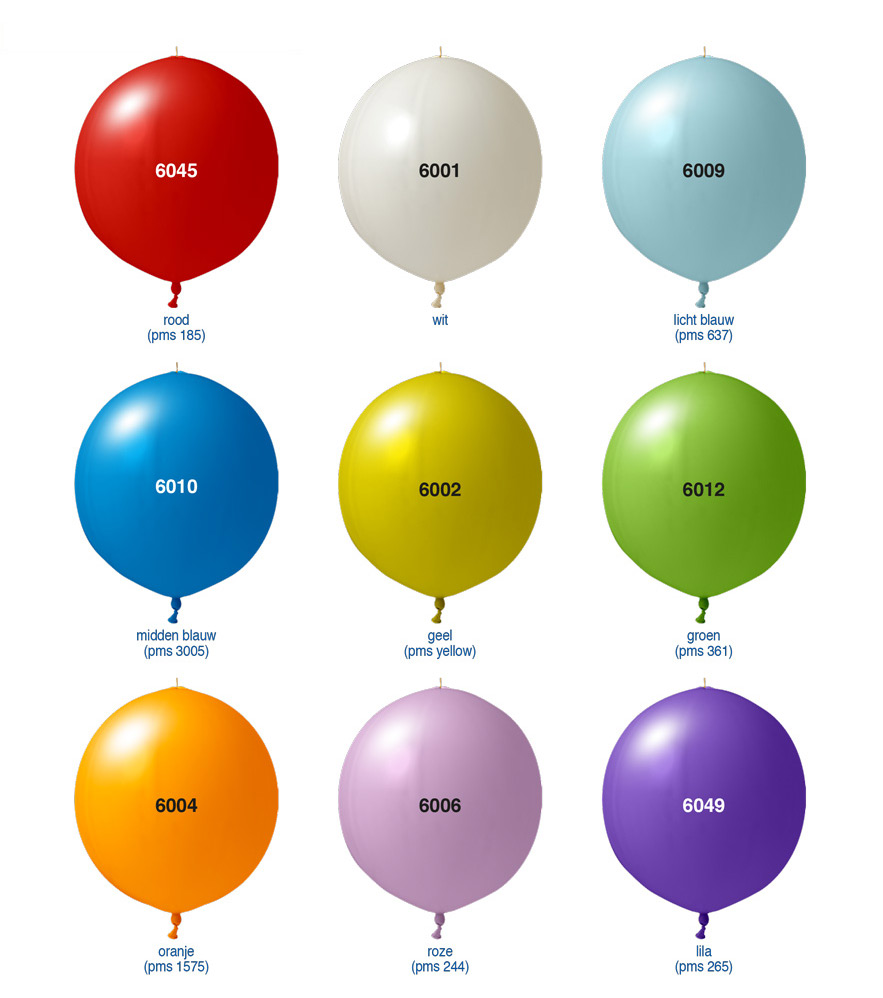 Kleuren Punchballonnen