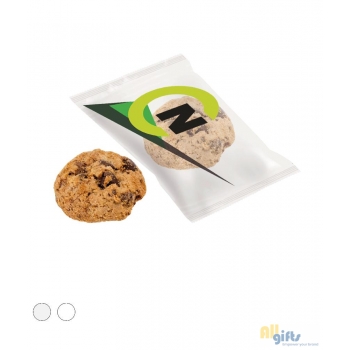 Afbeelding van relatiegeschenk:Chocolate chip cookie in flowpack
