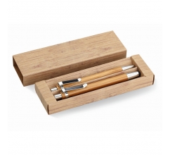 Bamboe pen en potloodset bedrukken
