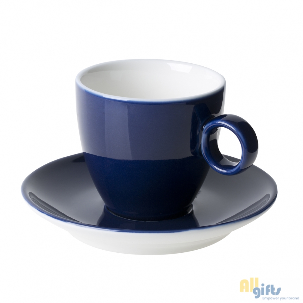 hypothese totaal Onderscheiden Kop & schotel Bart Koffie blauw (170 ml) - onbedrukte en bedrukt  relatiegeschenken