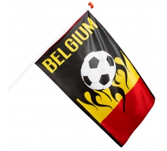 St. Polyester vlag 'Belgium' (90 x 150 cm) bedrukken