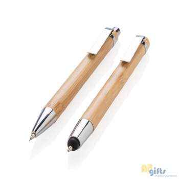 Afbeelding van relatiegeschenk:Bamboe pennenset
