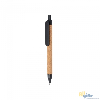 Afbeelding van relatiegeschenk:Write tarwestro en kurk pen