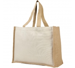 Varai 320 g/m² canvas en jute boodschappentas 23L bedrukken