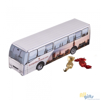 Afbeelding van relatiegeschenk:Bus metallic sweets