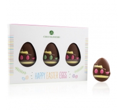 Easter Goodies - 3 chocolade ei figuurtjes Chocolade paasfiguurtjes bedrukken
