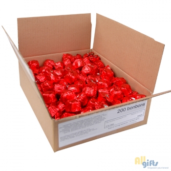 Afbeelding van relatiegeschenk:Valentijn bonbons 200 in doos