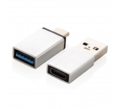 USB A en USB C adapter set bedrukken