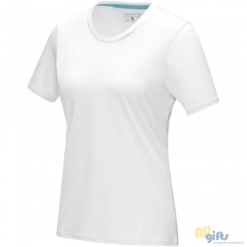 Afbeelding van relatiegeschenk:Azurite dames T-shirt met korte mouwen GOTS biologisch textiel