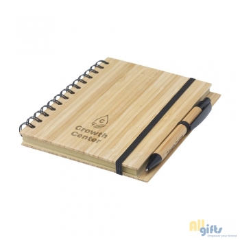 Afbeelding van relatiegeschenk:Bamboo Notebook A5 notitieboekje