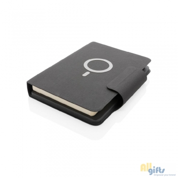 Afbeelding van relatiegeschenk:Artic Magnetic 10W draadloos oplaadbaar A5-notitieboek