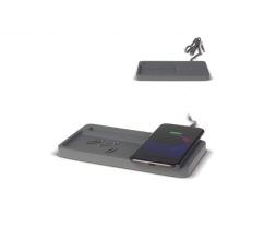 Limestone Desk organizer with wireless charger 5W bedrukken