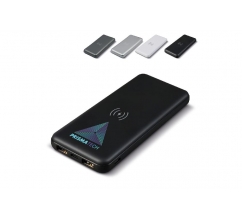 Elite Powerbank met Draadloze Oplader 8000mAh bedrukken