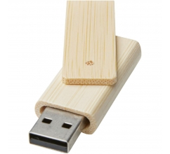 Rotate USB flashdrive van 4 GB van bamboe bedrukken