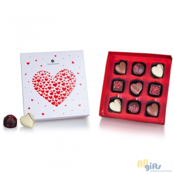 Afbeelding van relatiegeschenk:Love chocolates - Praliens voor Valentijn Pralines