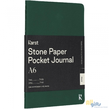Afbeelding van relatiegeschenk:Karst® A6 softcover pocket journal van steenpapier - blanco
