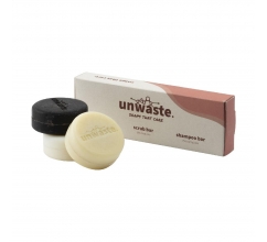 Unwaste Soap Set zeep, scrub en shampoo bedrukken