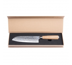 VINGA Hattasan Damascus Santoku mes bedrukken