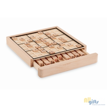 Afbeelding van relatiegeschenk:Houten sudoku bordspel
