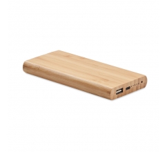 Bamboe powerbank 6000 mAh bedrukken