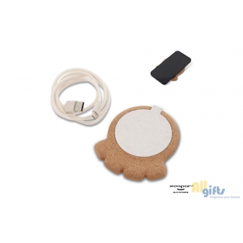 Afbeelding van relatiegeschenk:2267 | Xoopar Corktopus Wireless Charging Pad 10W