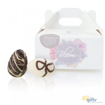 Afbeelding van relatiegeschenk:Mini Bloom - Chocolade paaseitjes Chocolade paaseitjes