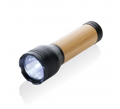 Lucid 3W RCS gerecycled plastic & bamboo zaklamp bedrukken