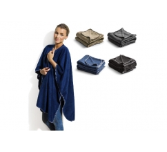 Nightingale fleece poncho 120x160 cm bedrukken