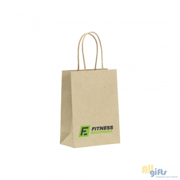 Afbeelding van relatiegeschenk:Leaf It Bag gerecycled graspapier (120 g/m²) S