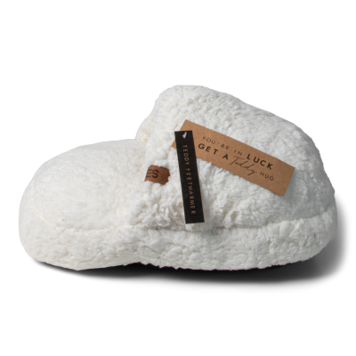 Afbeelding van relatiegeschenk:JENS Living Teddy Voetenwarmer Wit
