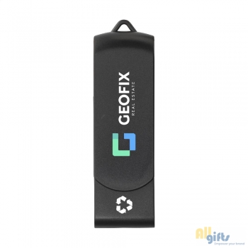 Afbeelding van relatiegeschenk:USB Twist Recycle 64 GB
